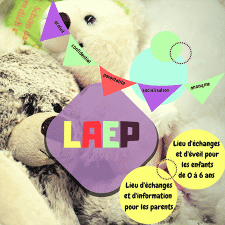 Logo LAEP (Lieu d'Echanges et d'Eveil pour les Enfants)